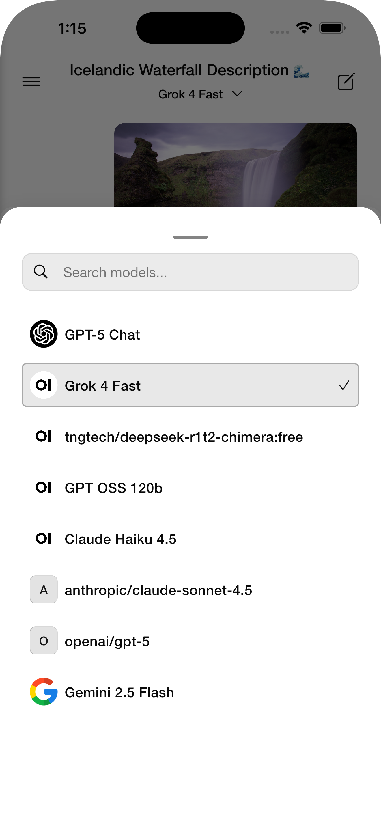 Model Selector
